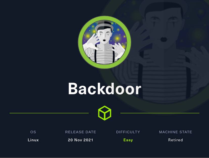 Backdoor -- HTB walkthrough