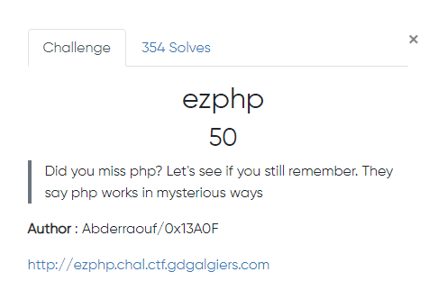 GDG-2022 -- Ezphp